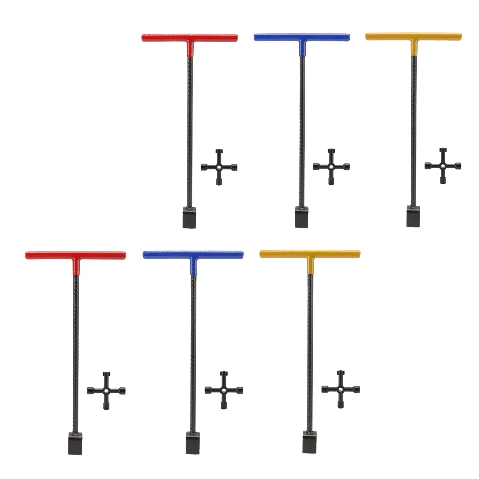 

Water Meter Wrench Stop Key for Underground Valves, with 4 Way Utility Wrench,