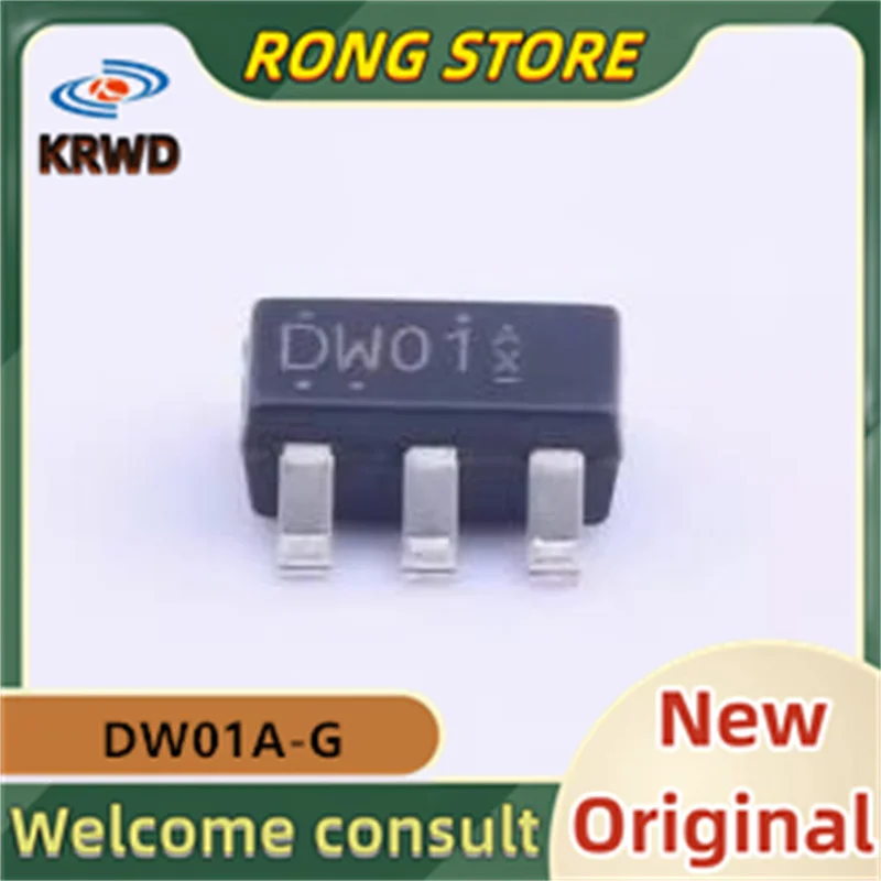 50 個 DW01A DW01A-G SOT23-6 新オリジナル
