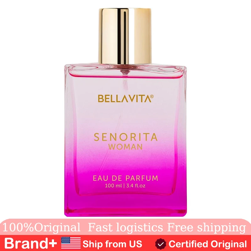 

Bella Vita Luxury Women Senorita 100ml Eau De Parfum Liquid Perfume with Yuzu Portable Long Lasting Fragrance Cologne Natural