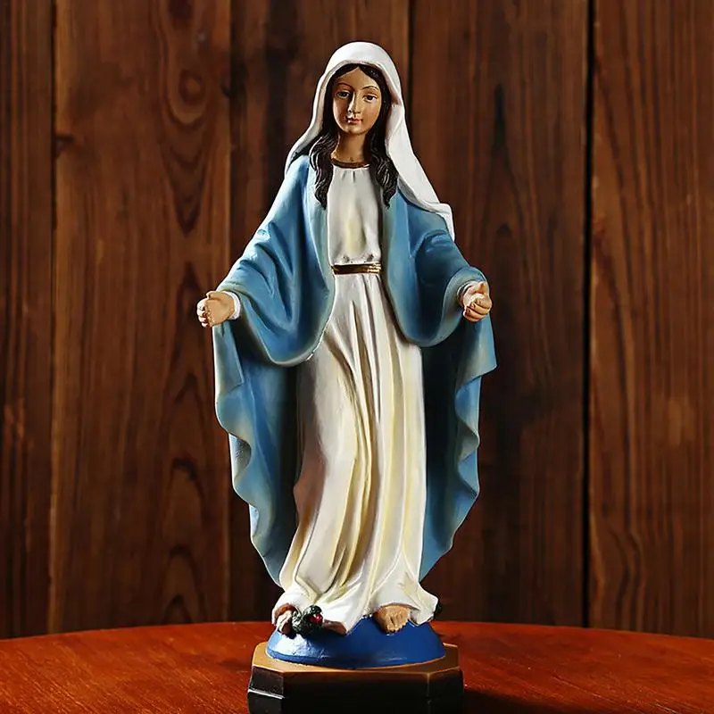 

Virgin Mary Resin Statue Religion Jesus Religious Statue Souvenir Interior Decoration Gifts