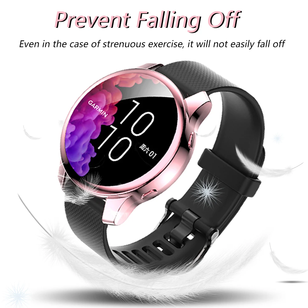 Custodia protettiva per Garmin Venu Watch TPU Cover paraurti con protezione schermo a tutto tondo Smartwatch Accessori guscio anti-shock