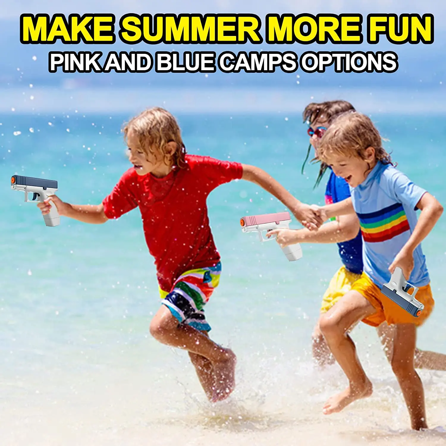 Summer Electric Water Gun Toys Bursts Children High-pressure Strong Charging Energy Water Automatic Water Spray Children Toy Gun