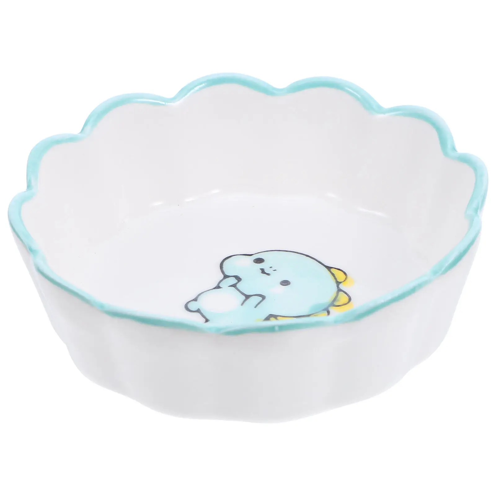 Cute Dinosaur Ceramic Paper Clip Dish Multifunctional Desk Organizer for Office Supplies Binder Clips Trinkets Keys Jewelry