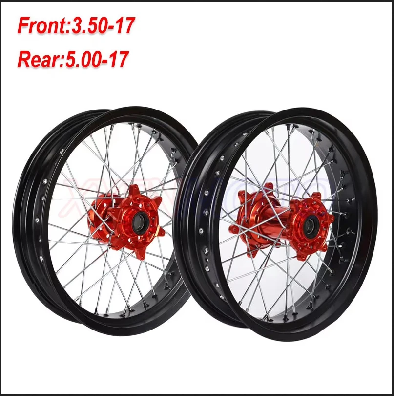 

3,50x17 дюймов 5,00x17 дюймов, набор колес мотоцикла со спицами для KTM EXC EXC-E SX SX-F XCW 150 200 250 300 350 450 2003-2018