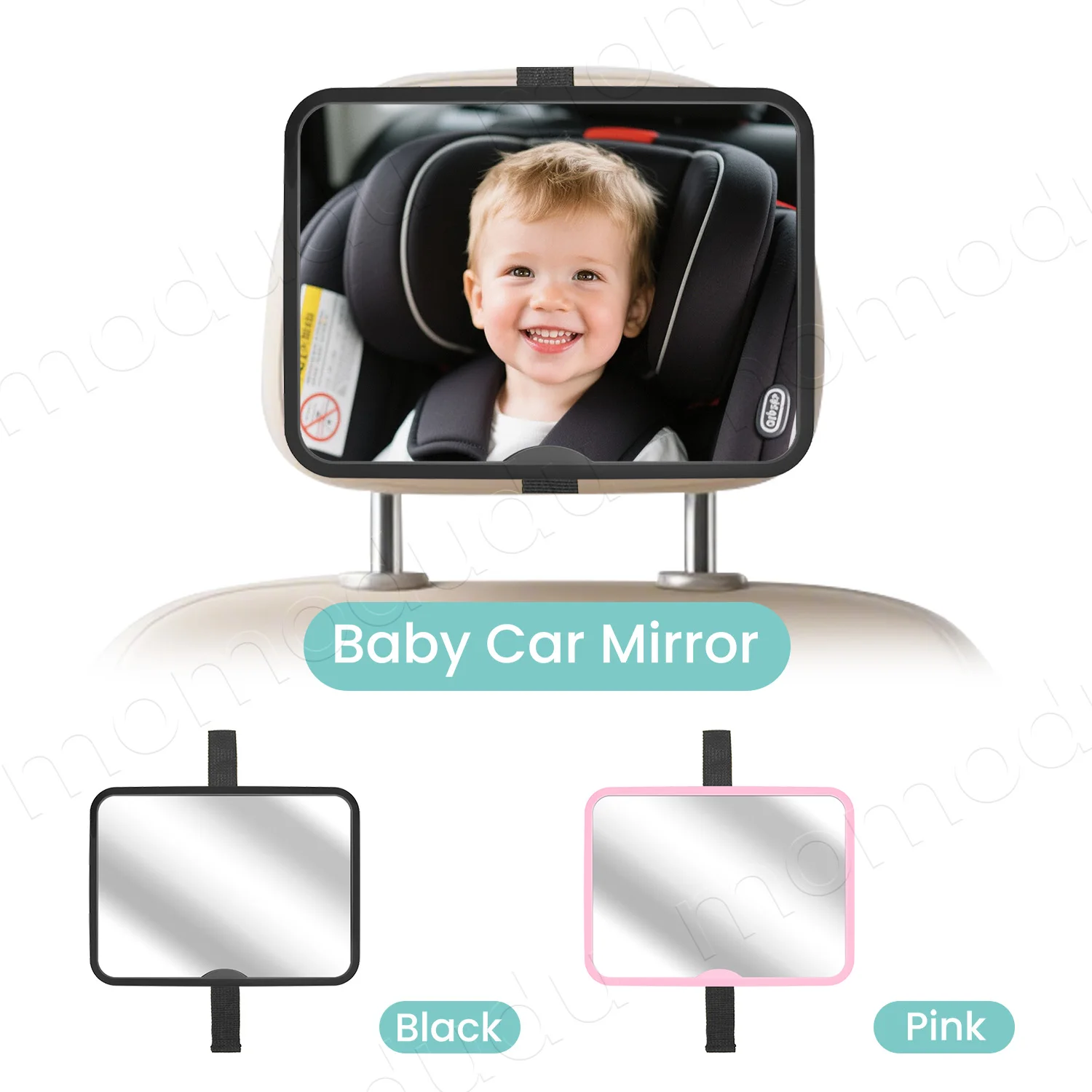 1PC New Style Wide-Angle Baby Car Mirror Rear Seat Safety Square Monitor for Baby or Child Seats