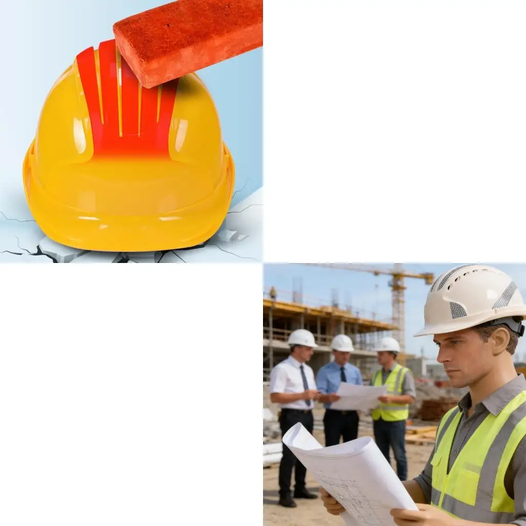 39BB Adjustable Industrial Hard Hat ABS Helmet Comfortable For Outdoor Workers