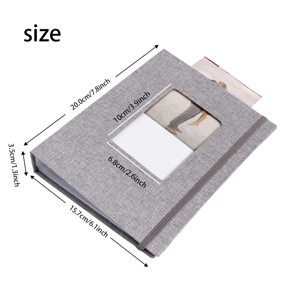Family Gatherings Photo Album Stylish Keepsake Album Memory Book Wallet Photo Holder Pocket-style Layout Flat Storage Binding
