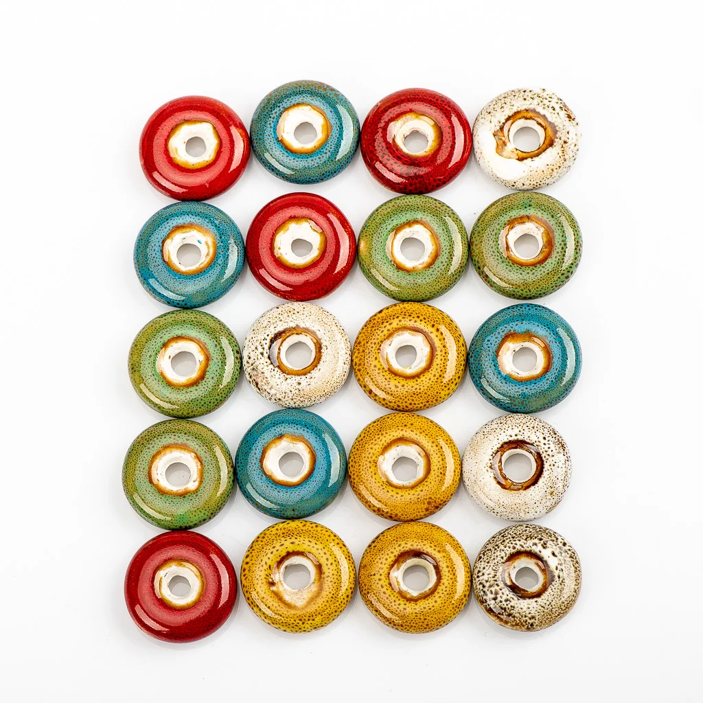 21# 20pcs Peace Buckle DIY Ceramic beads DIY  Beading Quality Ceramics beads 20pieces/lot #A122B