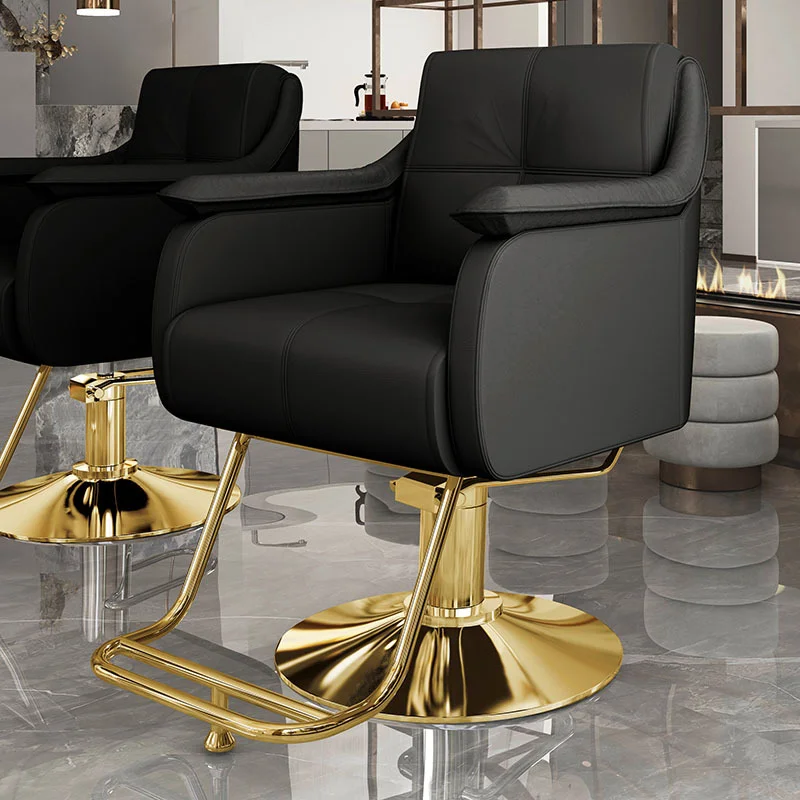 Hair Chair Salon Leather With Large Seat and Modern Armrests Suitable Salon Chair for Professional Barber Chair