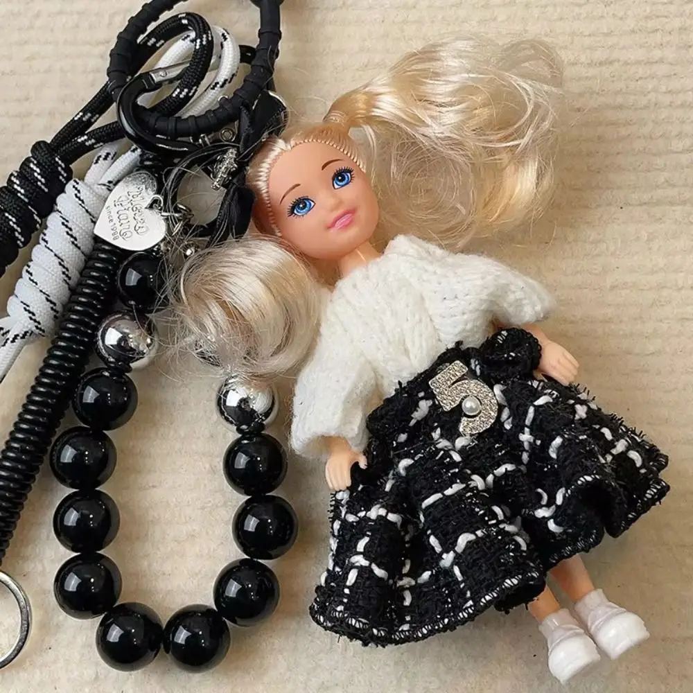 2025 Double Ponytail Keychain Ins Sweet Fragrant Dress Doll Cute Bag Accessories