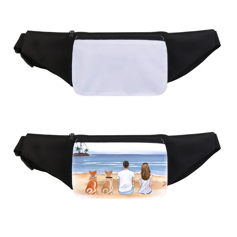 

Пустая сублимационная сумка через плечо для бега, спорта, многофункциональная поясная сумка, кошелек для монет для сублимационного чернил, подарки «сделай сам»