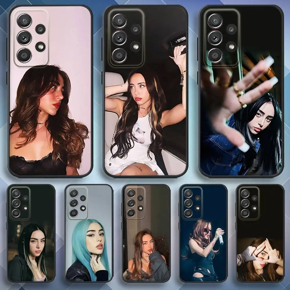 

Phone Case For Samsung S 25,24,23,22,30,21,10,9,Ultra,Plus,Lite,FE,4,5 G Soft Singer N-Nicki Nicole Black Case