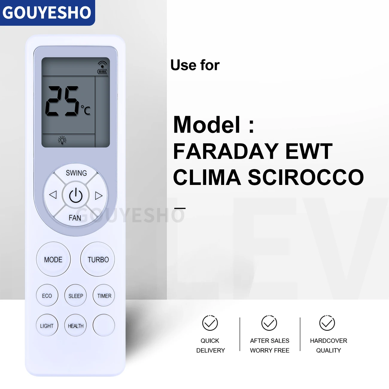 New Remote control for Fluo FARADAY EWT Clima SCIROCCO Split Puremind ALASKA SENSEI SPECTRA