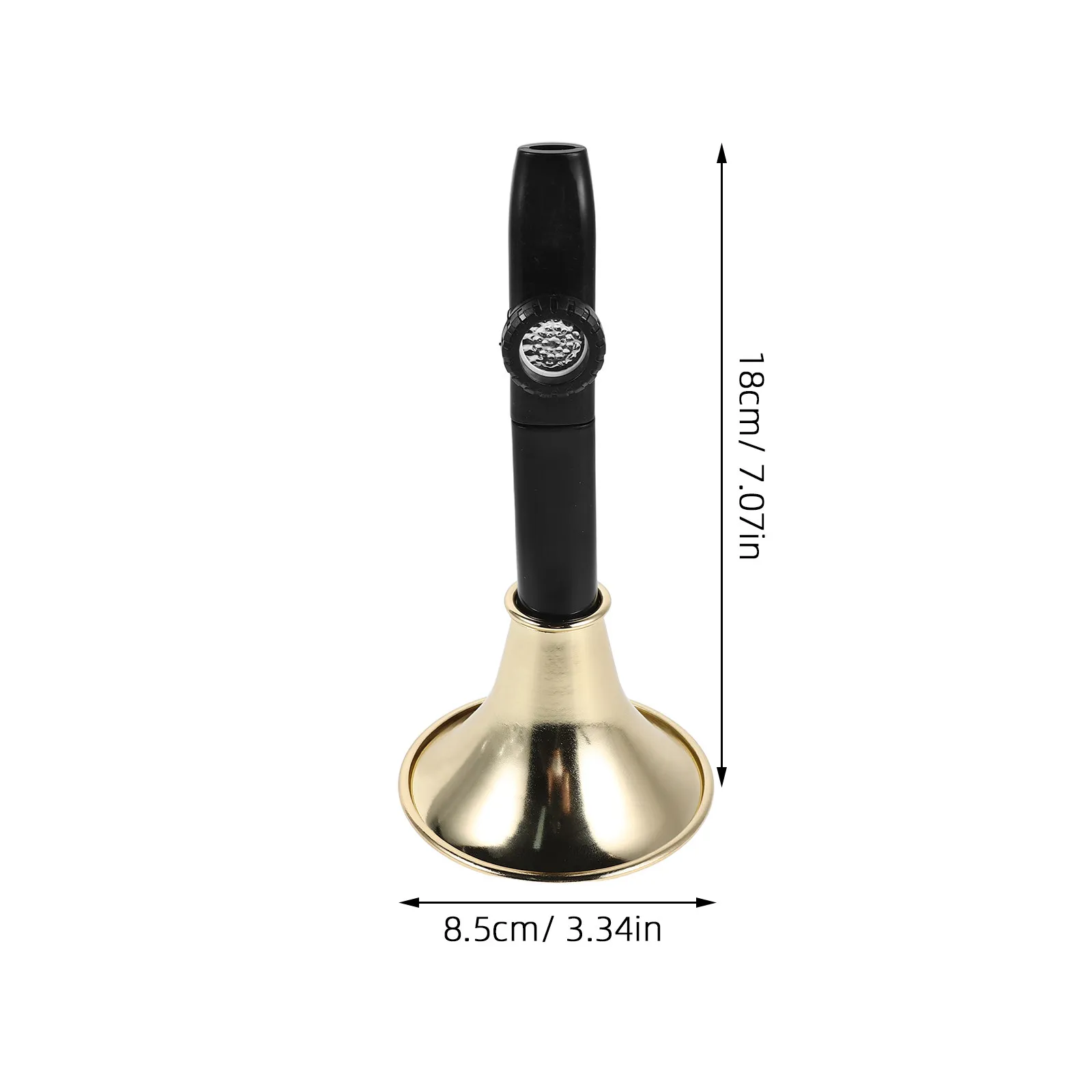 Kazoo Flute Metal Kazoo Black Portable Easy to Learn Musical Instrument for Beginners Party Travel Performance Practice