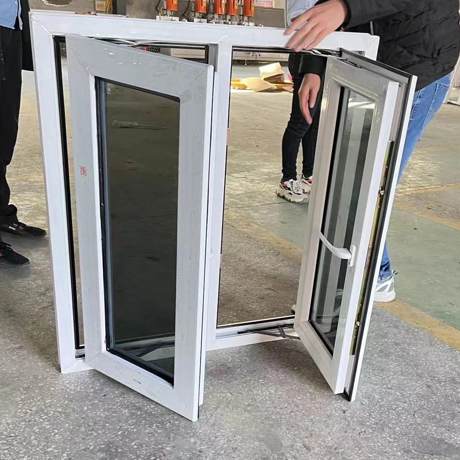 Wholesale Price Tinted Glass  Impact Design Upvc Doors and windows Price List for House