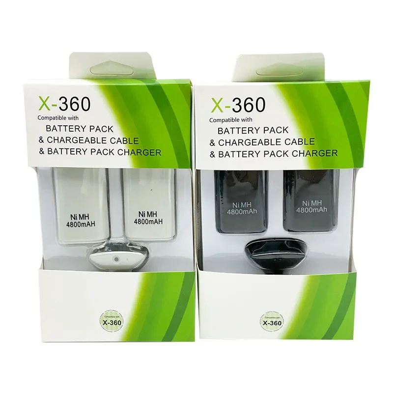 

2PCS 4800mAh Battery for Xbox 360 Wireless Controller Xbox360 Gamepad Ni MH Replacement Backup Battery Pack High Quality