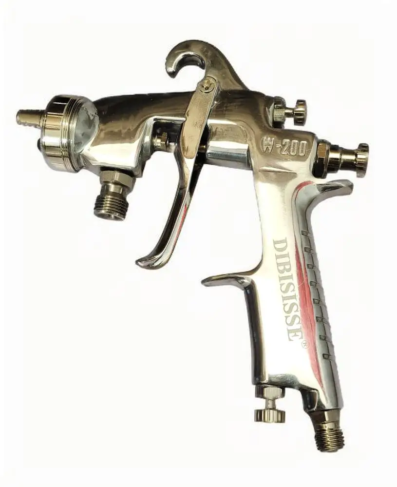 DIBISISSE W-200 مسدس رش تغذية الضغط للأثاث طلاء الخشب مسدس يدوي أدوات تعمل بالهواء المضغوط 1.2/1.5/1.8/2.0/2.5 مللي متر #1