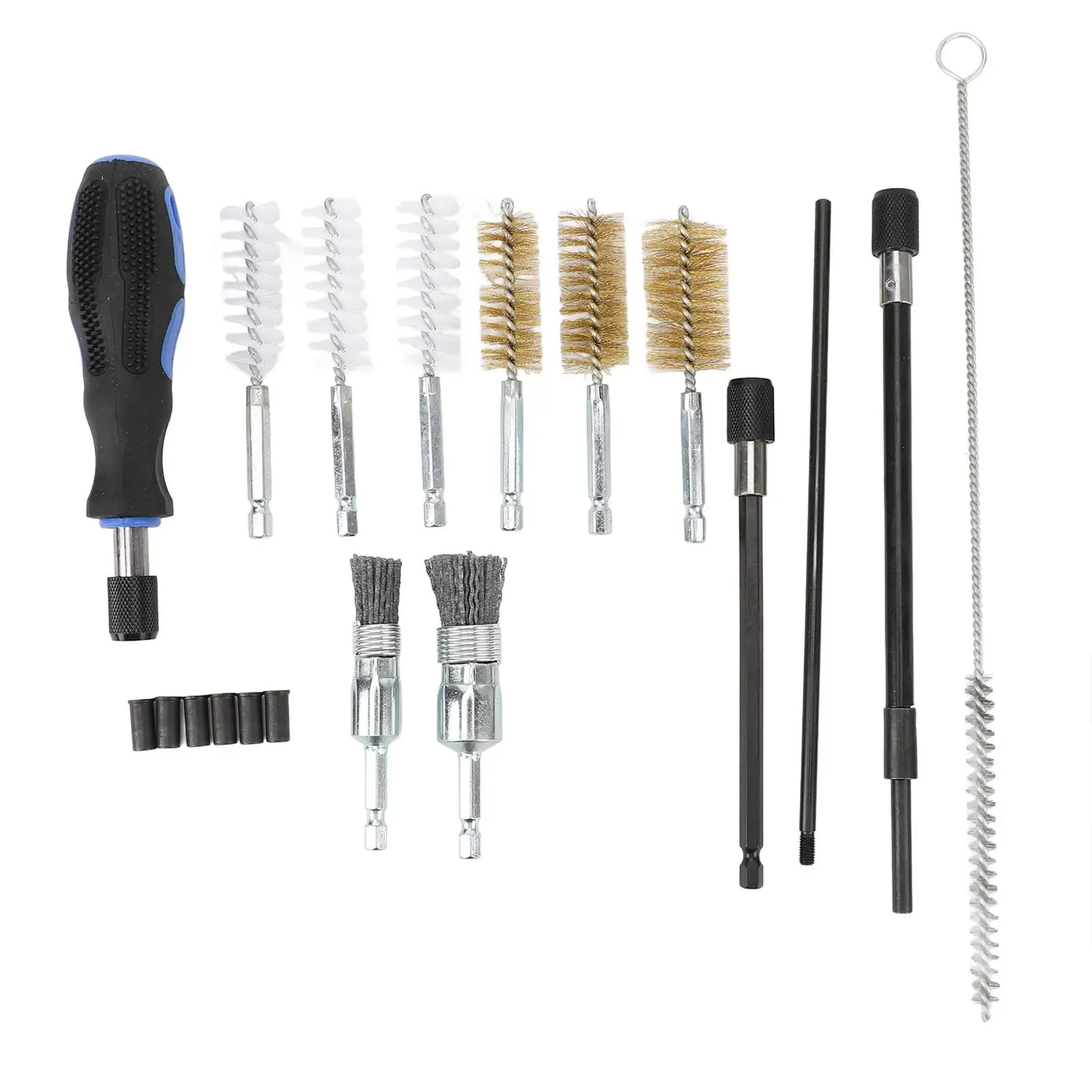 

Injectors Seat Cleaning Set Accessory Portable Hand Tool Easy to Use Rustproof Blue Box for Bicycles Motorcycles Car