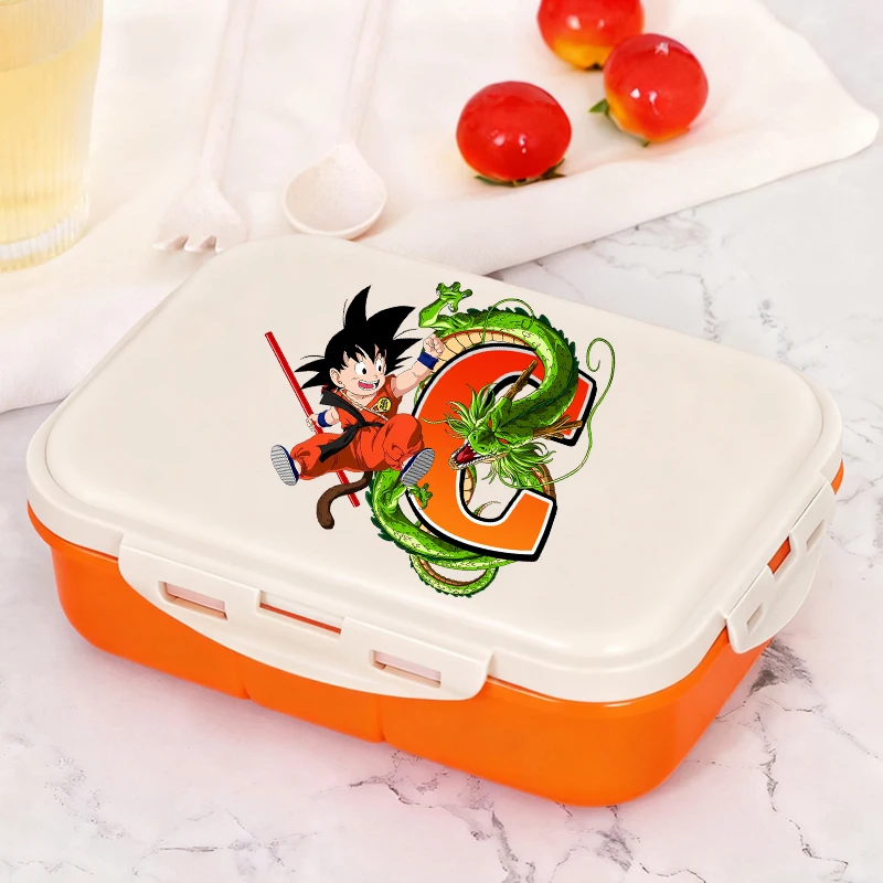 

Dragon Ball letters Print Bento Lunch Box anime cartoon Portable Food Boxes can Microwave Lunch Boxes Picnic Case Food Container