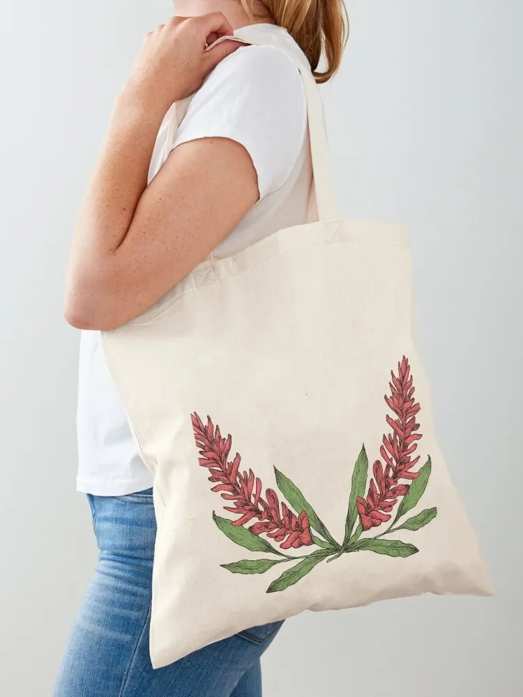 

Red Ginger Flower Tote Bag Customizable tote Women's Canvas stote