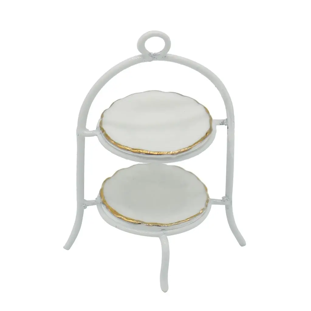 Muebles en miniatura para casa de muñecas, accesorio de vajilla para pastel, 1/12