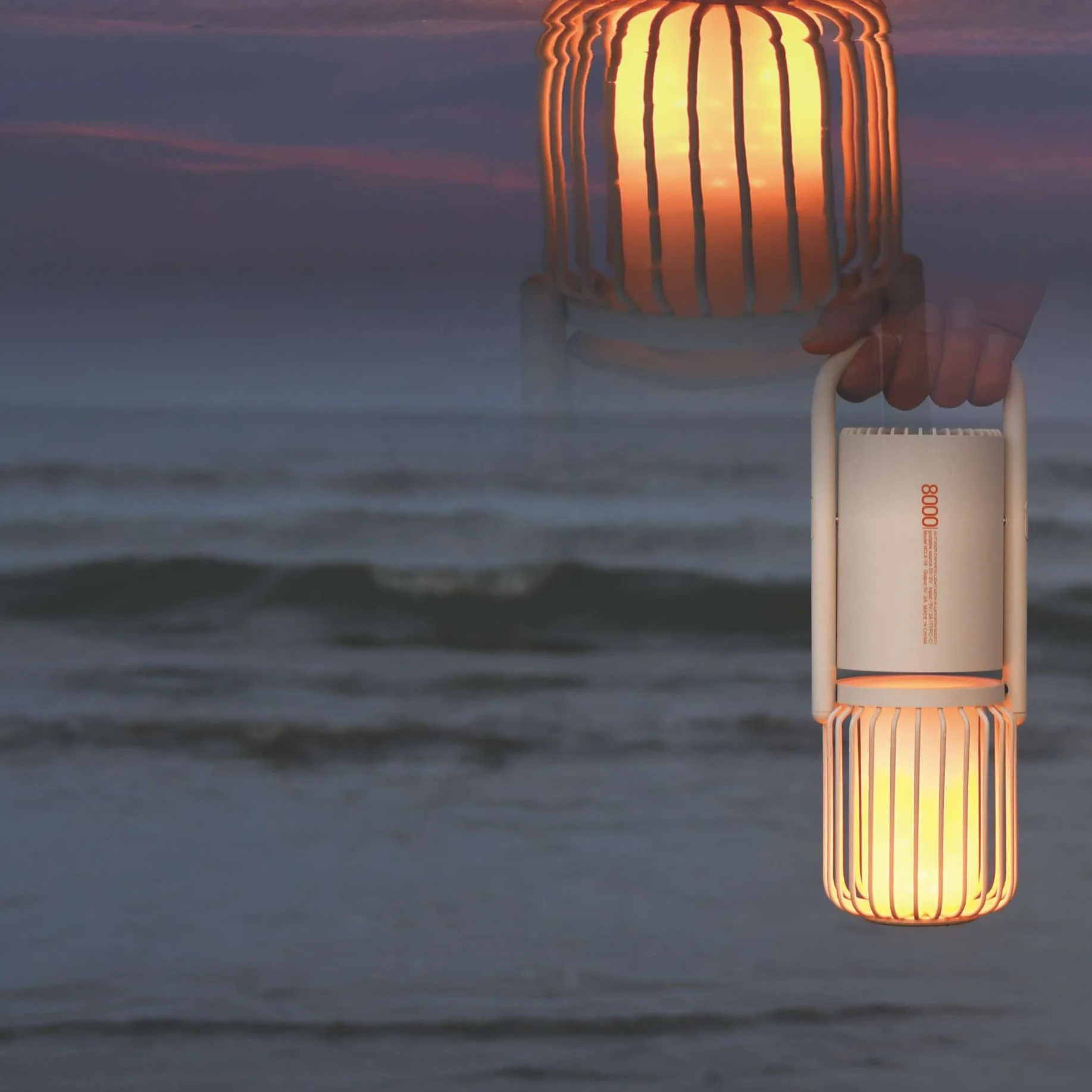 Camping Lanterns Rechargeable Power Stepless Dimming  Vintage Camping Light LED Rechargeable Switch Control Night Light view 4