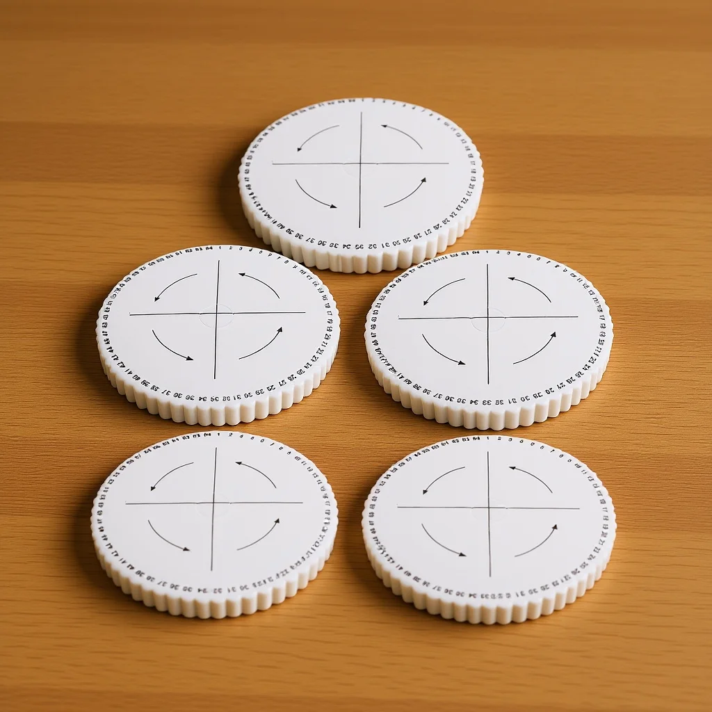 5 قطعة Kumihimo تجديل القرص جولة سميكة سوار النسيج مجلس صنع المجوهرات الديكور الحبل الحرفية DIY أداة النسيج مجلس #6