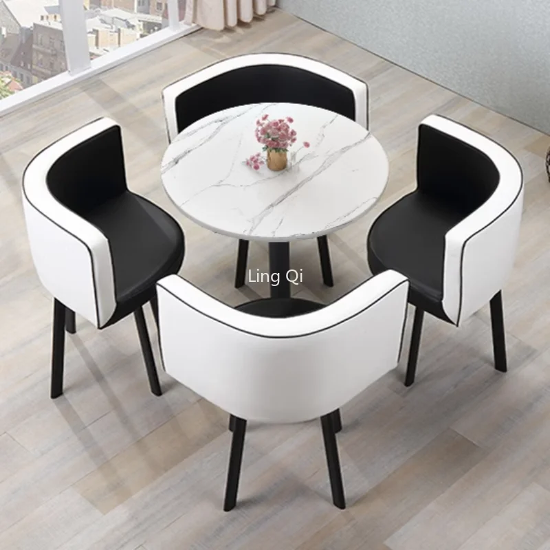 Nordic Luxury Dining Table Set Modern Kitchen Free Shipping Hallway Coffee Tables Makeup Living Room Mesa Comedor Home Furniture