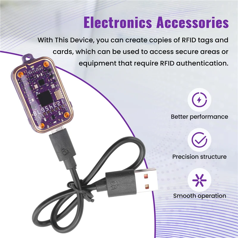 Y19A RFID Smart Chip Reader Smartcard Emulator EM125KHZ IC 13.56Mhz Badge Decode RFID Emulator Read Writer Support Clone Card