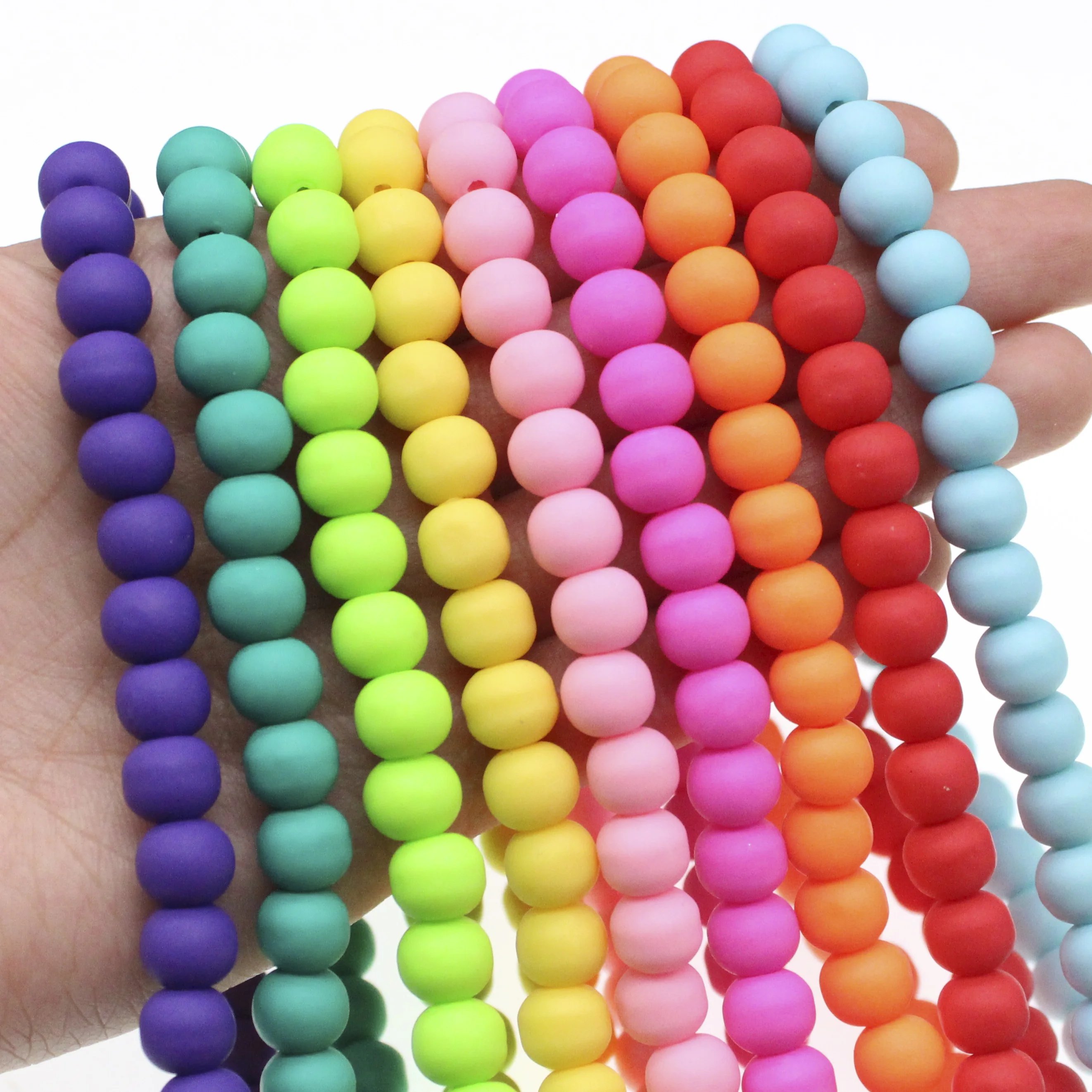 Round Clay Spacer Beads Polymer Clay Beads For Jewelry Making DIY Handmade Accessories 8.5mm