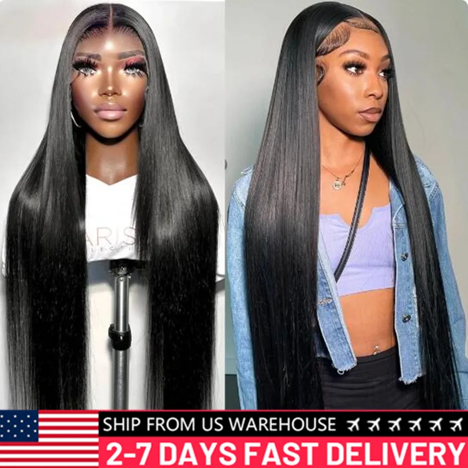 Hd Lace Frontal Wig 13x6 Lace Front Wig Human Hair 30Inch Bone Straight Transparent Lace Human Hair Wigs HD Lace Wig For Women