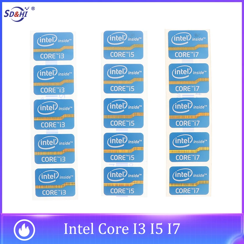 1/5PCS Ultrabook 성능 레이블 스티커 로고 스티커 인텔 코어 I3 I5 I7 표준 크기