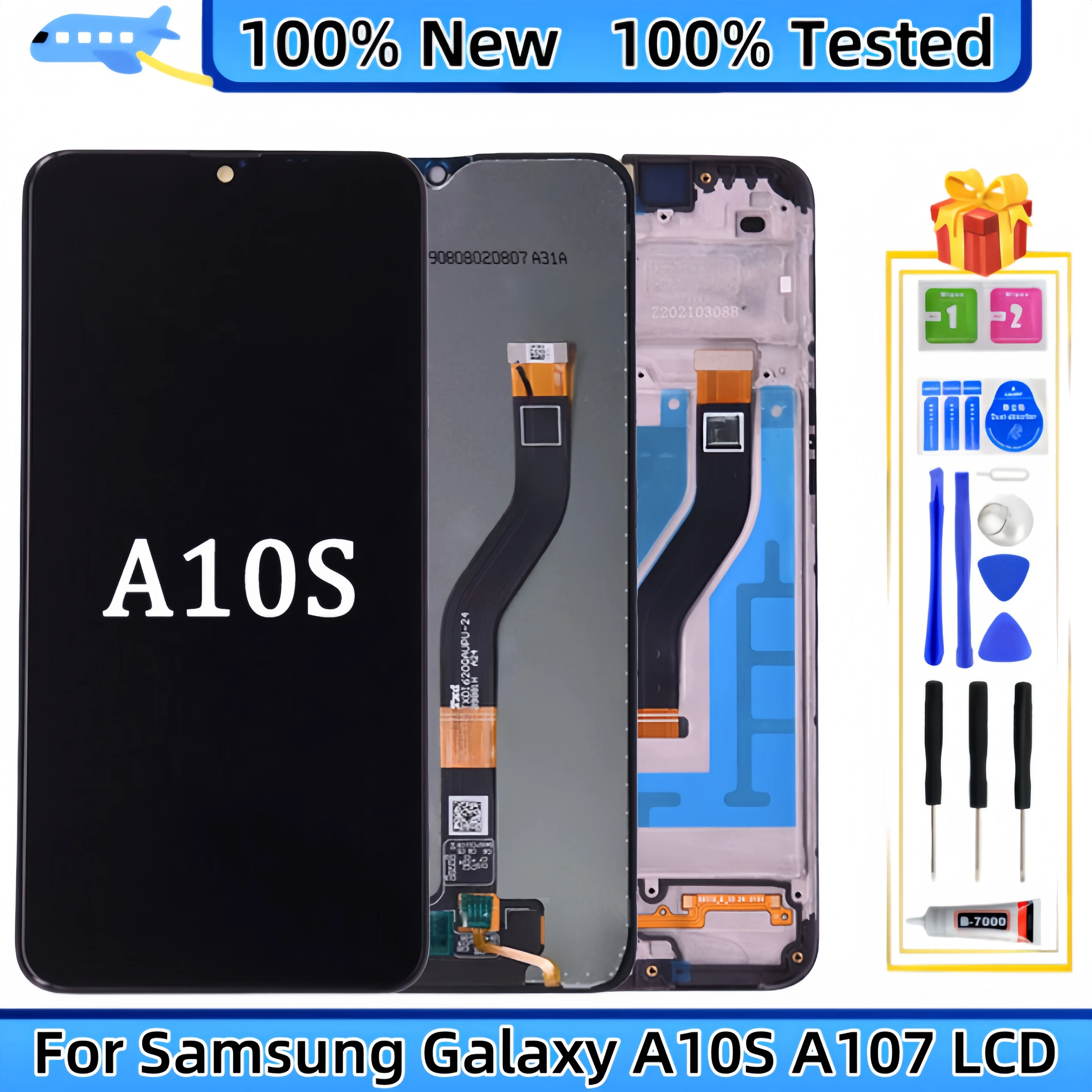 LCD Display Touch Screen Digitizer Assembly Replacement, for Samsung Galaxy A10S, A107, SM-A107F, SM-A107M