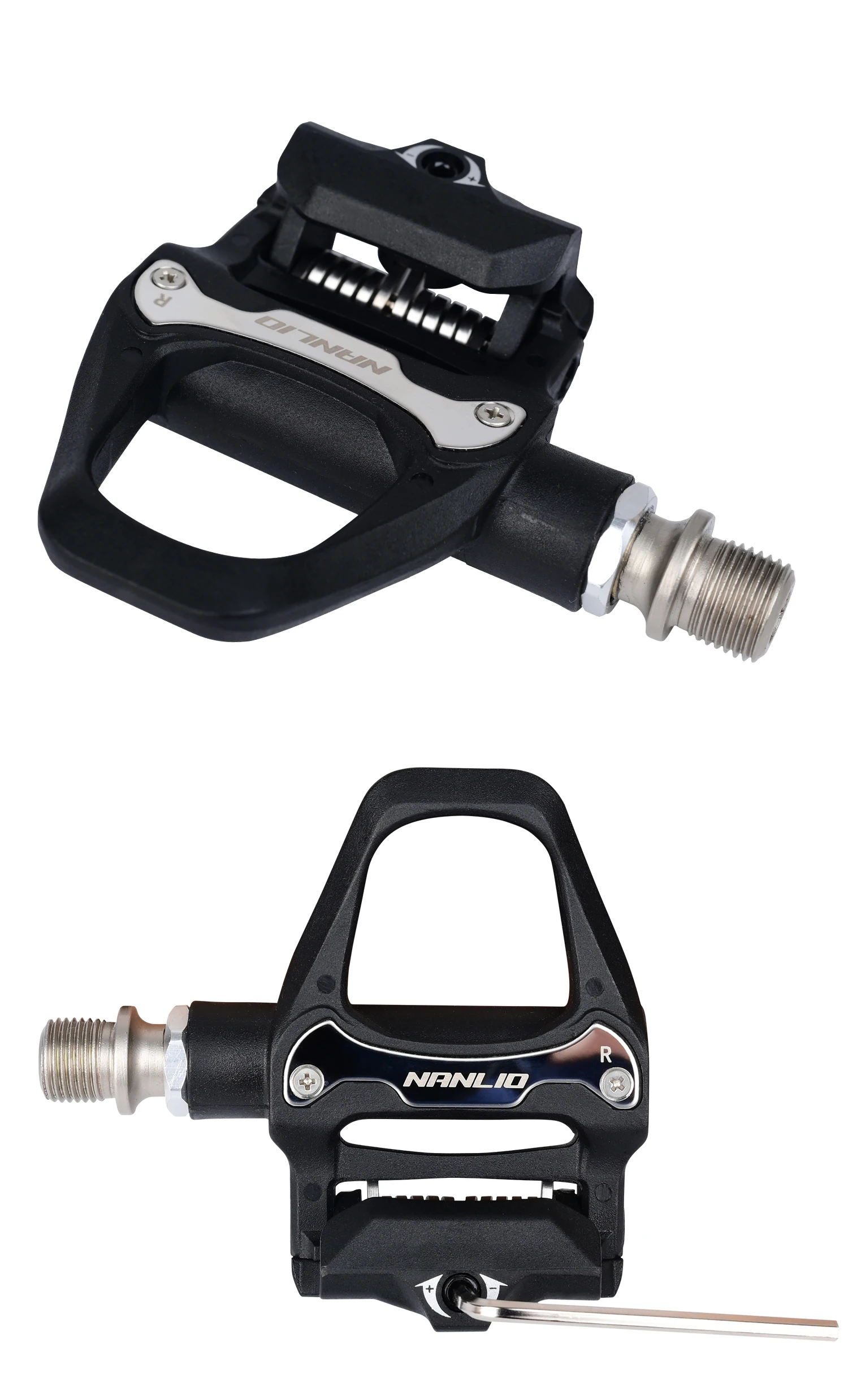 Nanlio SPD-SL Rennrad-Pedale, Klickpedale mit 6 ° Stollen, Leichtes Hybrid-Nylon/Legierung, abgedichtetes Lager (Bestseller) – Detail 25
