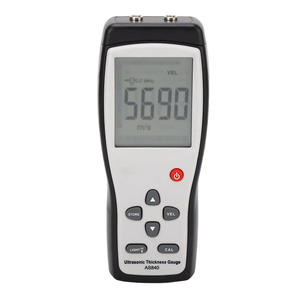 Digital Ultrasonic Metal Thickness Gauge Sound Velocity Meter Depth Tester Calibration Kit Auto Storage Retriever Industrial