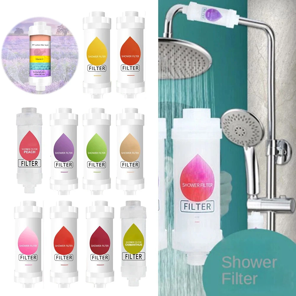 Filter For Shower Scented Shower Head Water Softener Improve Hair Skin Removal Shower Purifier Bathroom Accessories