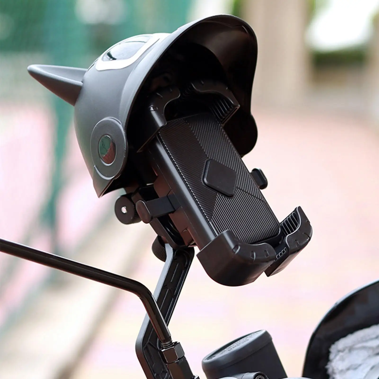Phone Holder For Motorcycle 360 Rotation Helmet Design Navigation Stand Fit 3.5-7.2 Inch Phone Motorcycle Mount For Rearview