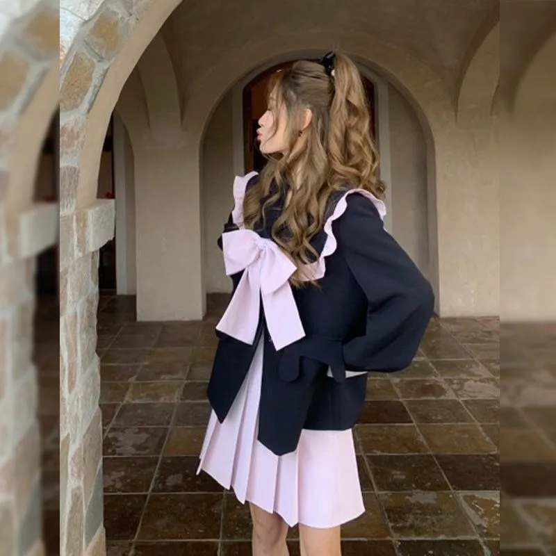 

Весенние женские комплекты весеннего костюма во французском стиле ретро в тон