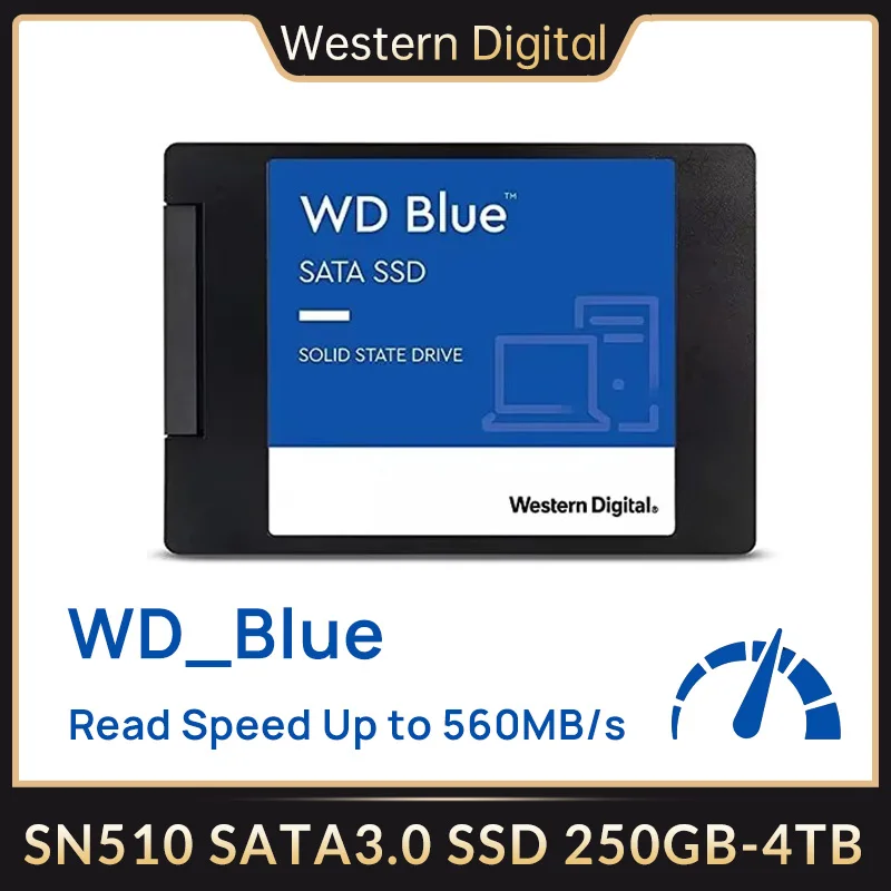 Western Digital SA510 SATA3.0 2.5 SSD WD Blue SSD Internal Solid State Drive 250GB 500GB 1TB 2TB 4TB NAND For Laptop NoteBook PC