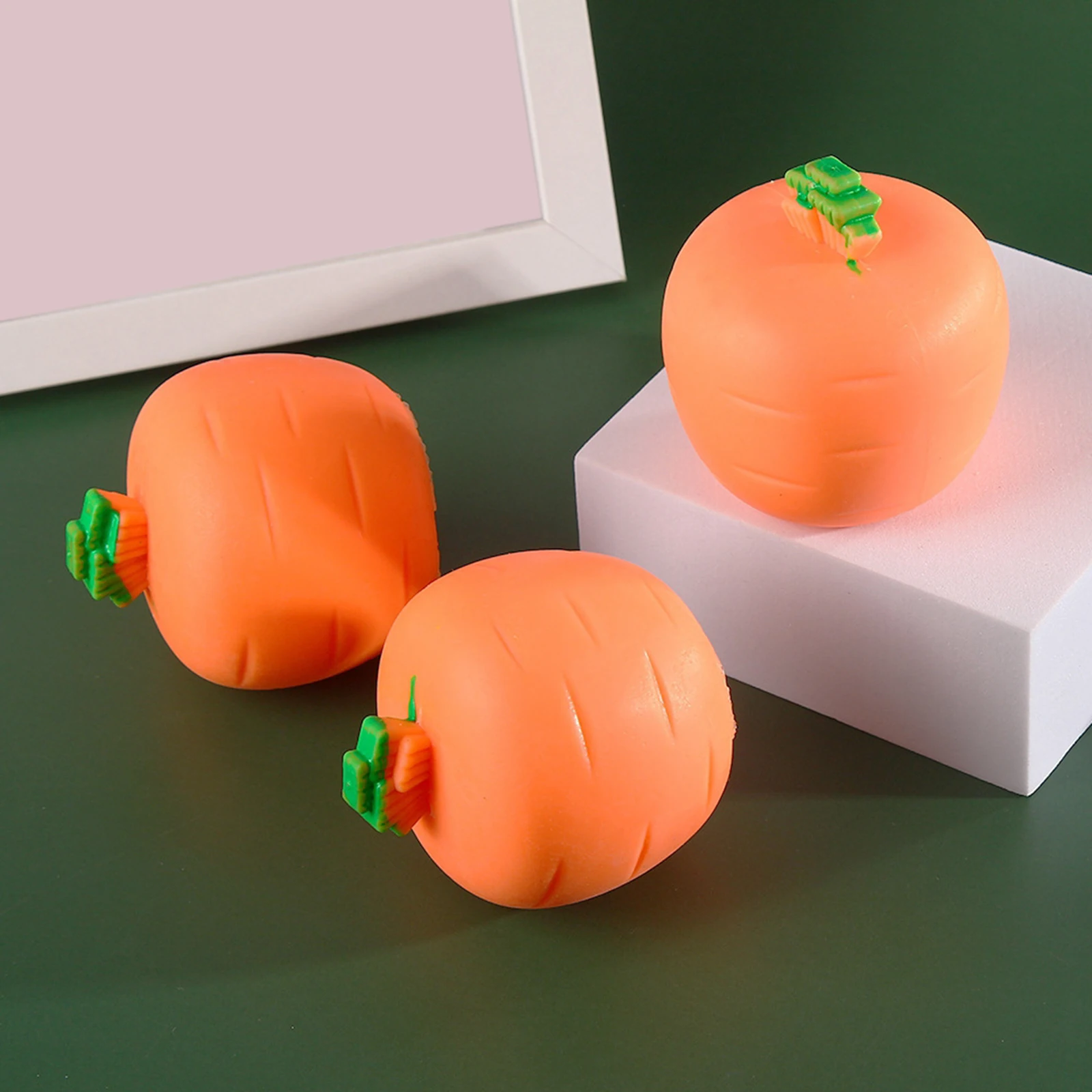 Carino carota coniglio forma agitarsi giocattoli divertenti spremere giocattoli decompressione giocattoli sensoriali noia giocattoli antistress per bambini adulti