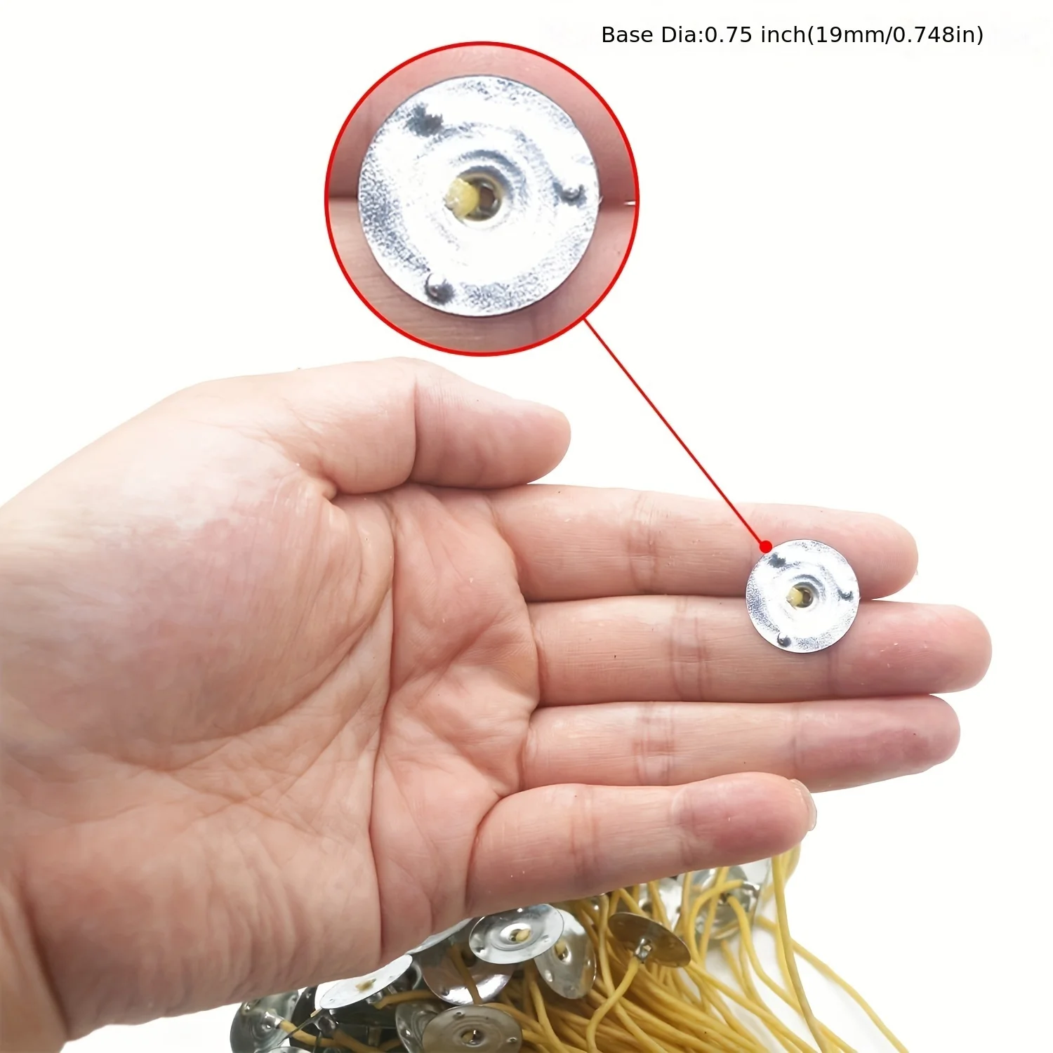 VABNEER Stoppini per Candele, 100 Pezzi Stoppini di Naturali Candela, Stoppino in Cotone Naturale per Fabbricazione di Candele Candela Fai da Te (15cm