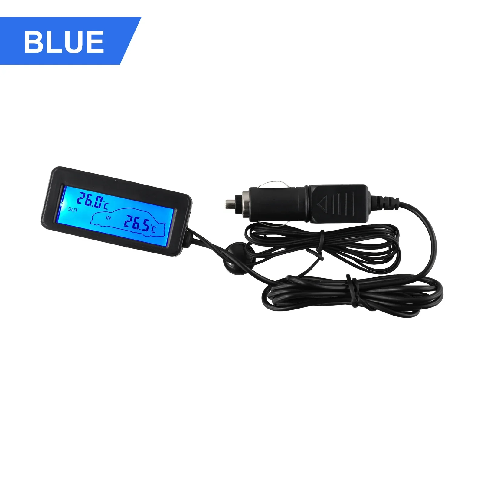 Rilevatori termometro per auto 1 pz 12V Display digitale LCD interno ed esterno misuratore per interni auto auto nuovo di zecca