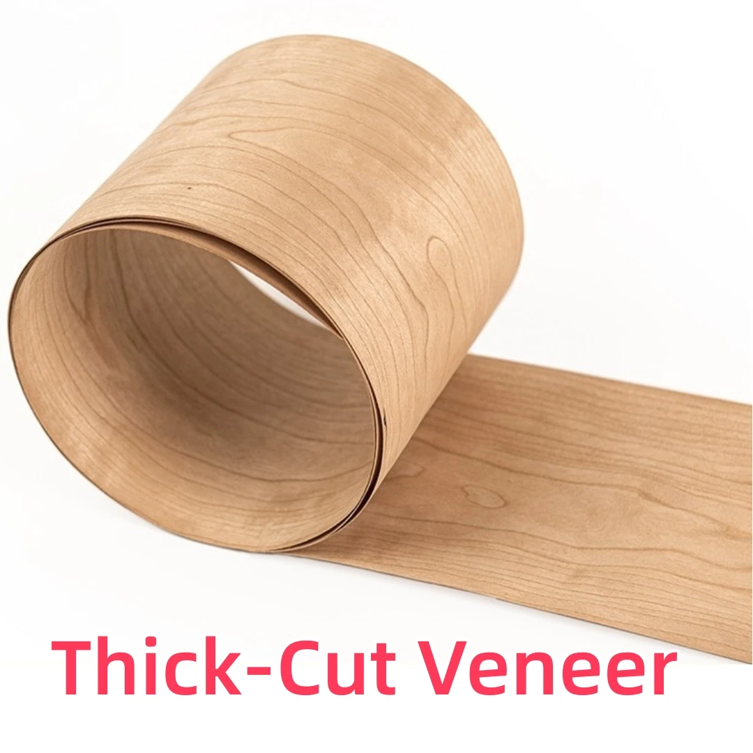 Thick Cut Natural American Cherry Grain Wood Veneer for Furniture Decor Cabinetry & Interior Design Decorative Surfaces