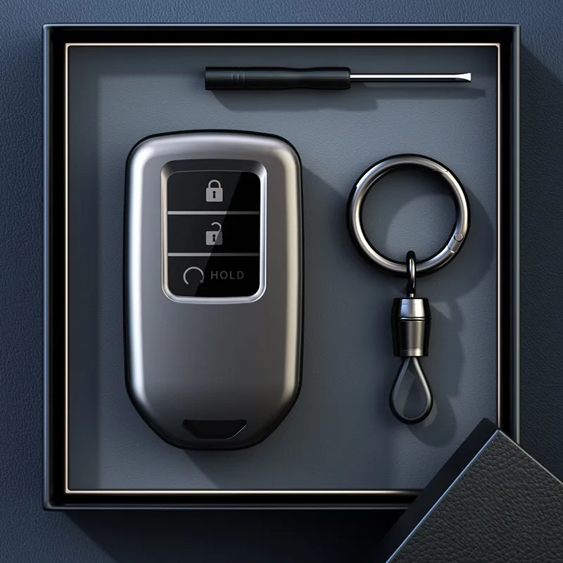 

Titanium Alloy Car Smart Key Case Cover Keyless Bag for Honda Accord 11th Civic 2023 Crv Xrv AVANCIER Hrv
