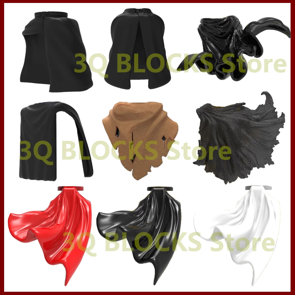 

Плюшевое пальто для средневековой военной фигурки MOC, аксессуар для конструктора, шлем, наплечники, шляпа, накидка, плащ, доспехи, мини-игрушка, подарок