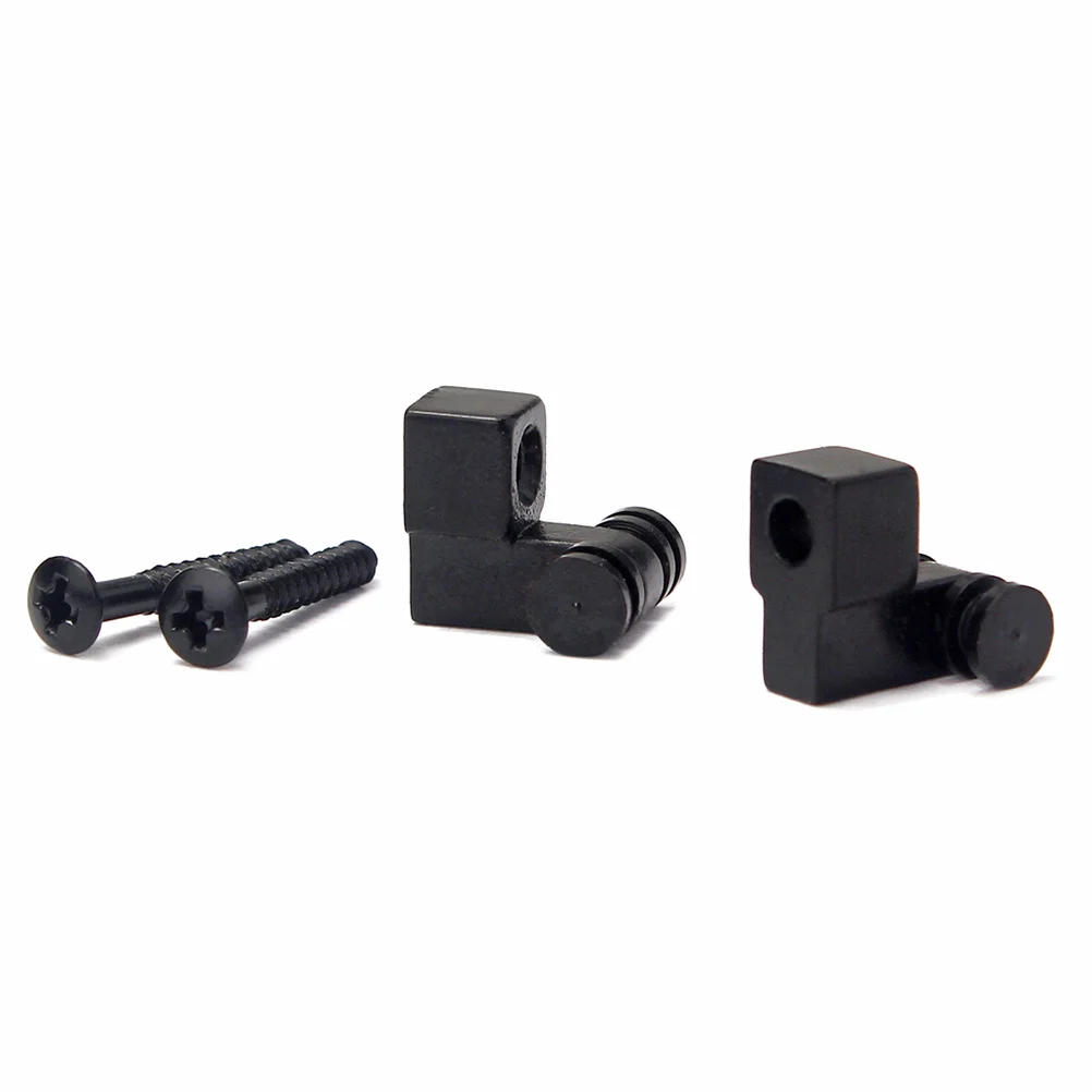 

2pcs GE05 Musical Instruments Accessories Metal Roller String Tree Retainer For Electric Bass Guitar Parts Accessories (Black)