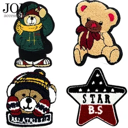 Towel Bear Plush Embroidered Bear Patch Stickers Clothing Hoodies Patches on clothes Accessories Embroidery Hand Sewing patches