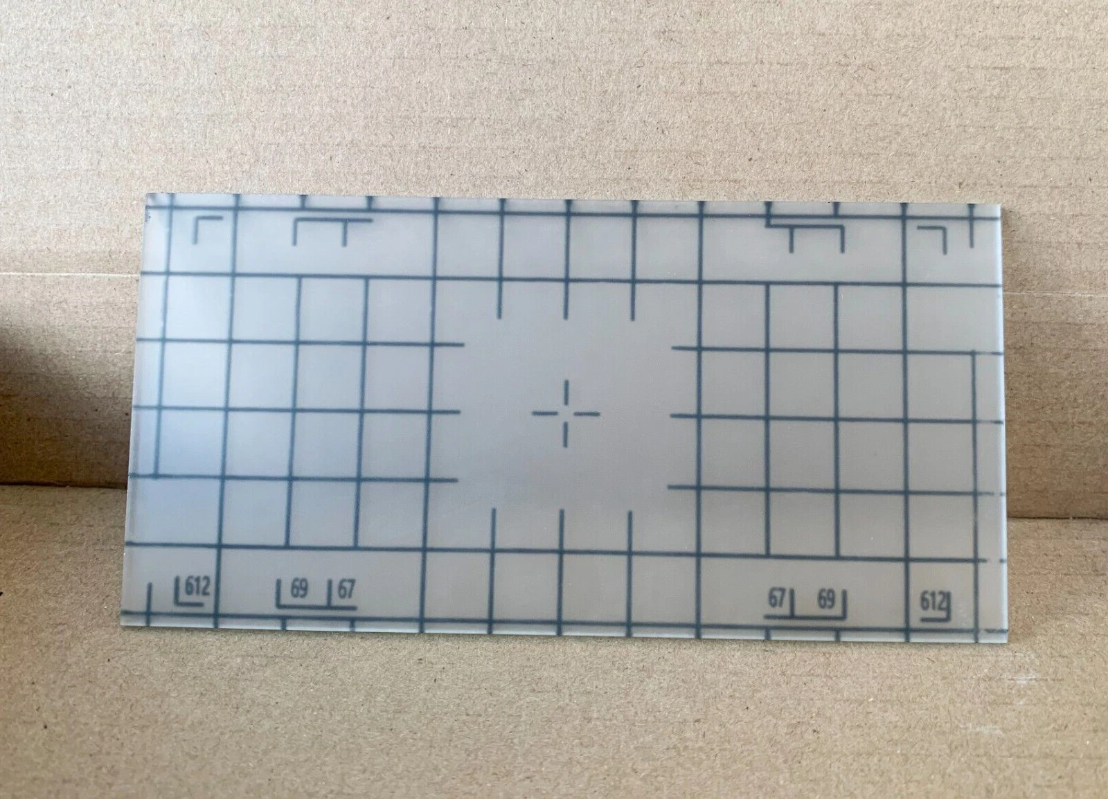 ProScope New Ground Glass 6x12'' Focusing Screen with Grid 127x63x1.8mm