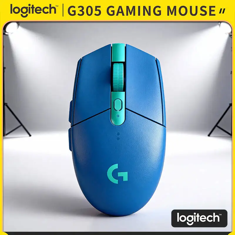 

Беспроводная игровая мышь Logitech G305 LIGHTSPEED, 1 мс без задержки, HERO 12000 точек на дюйм, 6 программируемых кнопок, аккумулятор 250 часов для ПК Mac