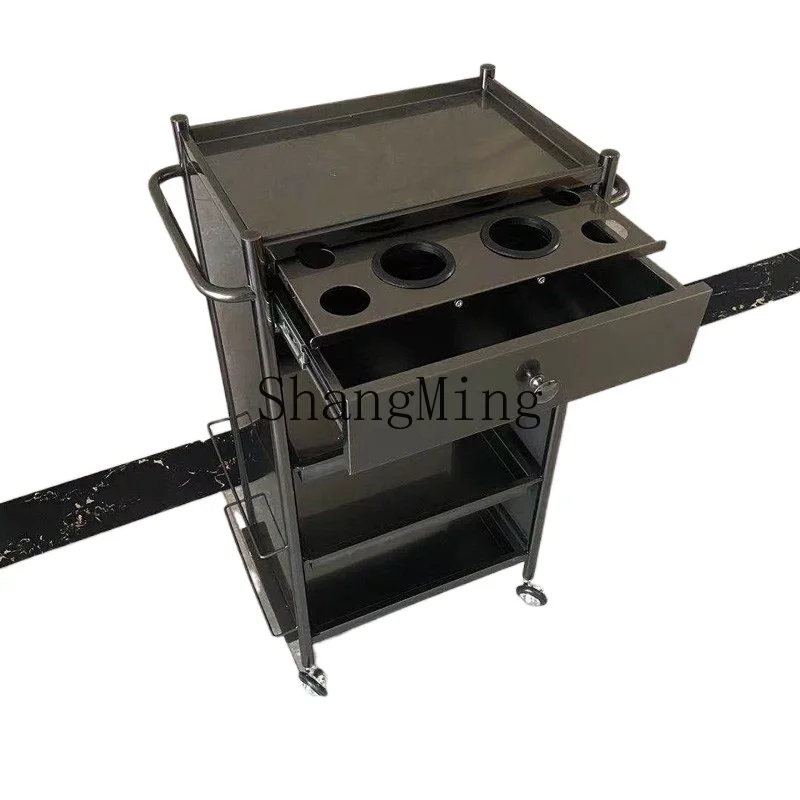 LXY hair salon special floor removable rotating tool storage cabinet perm and dyeing trolley